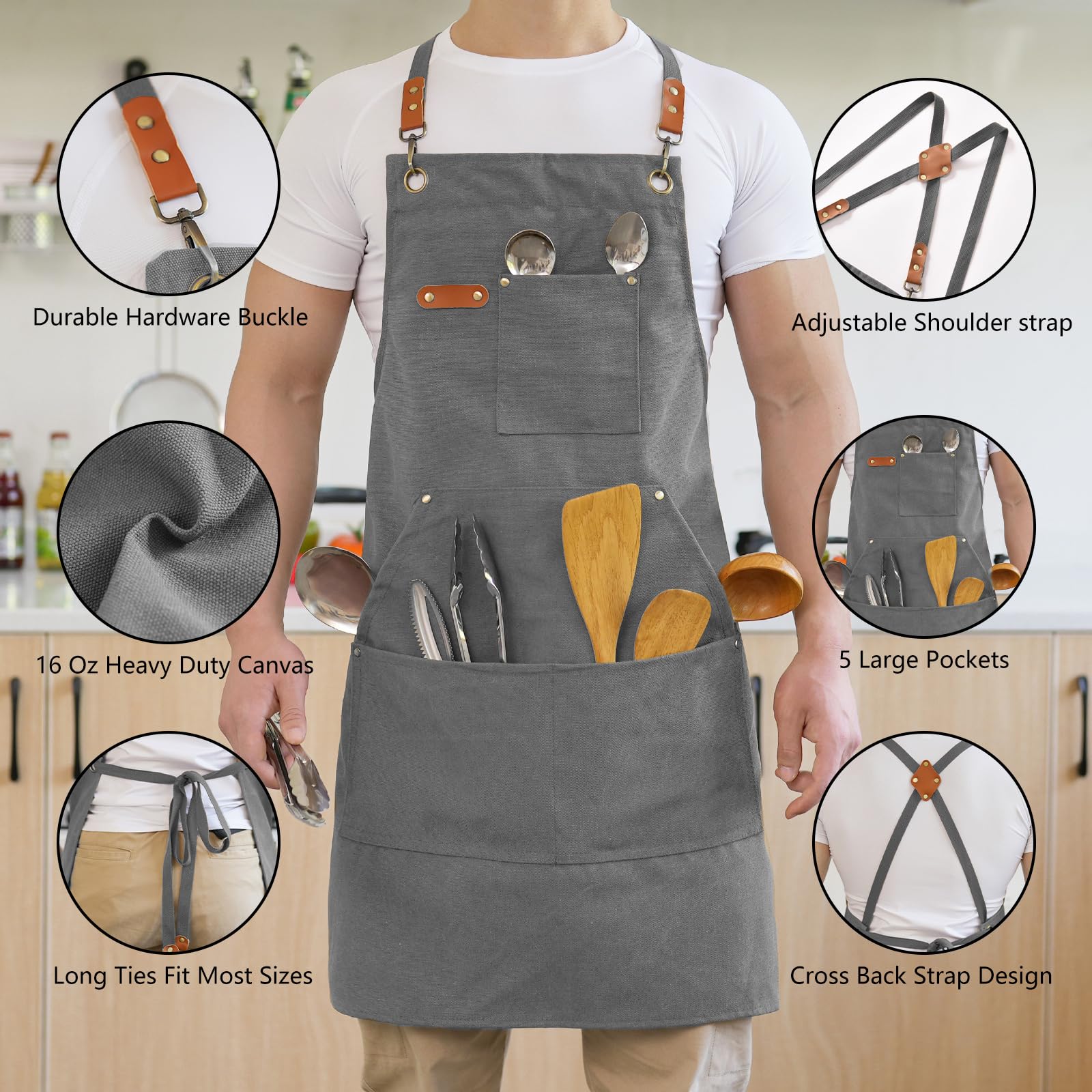 Close-up of Aoomzoon heavy-duty canvas fabric highlighting durable construction