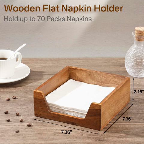 Aoravvik napkin holder with large side opening for easy one-napkin grabs
