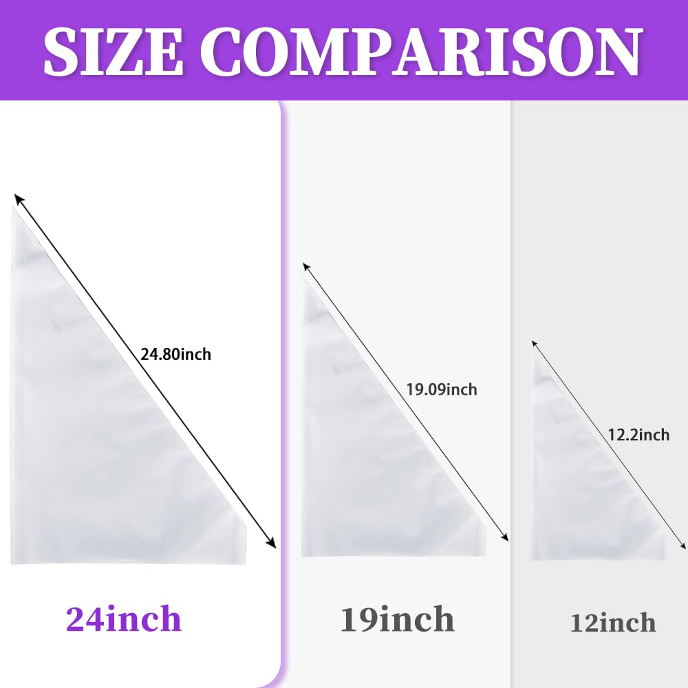 AOSHIDINGSHUO thickened 100-pack pastry bags handle thick icings with control.