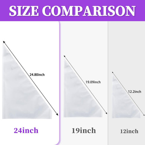 AOSHIDINGSHUO thickened 100-pack pastry bags handle thick icings with control.