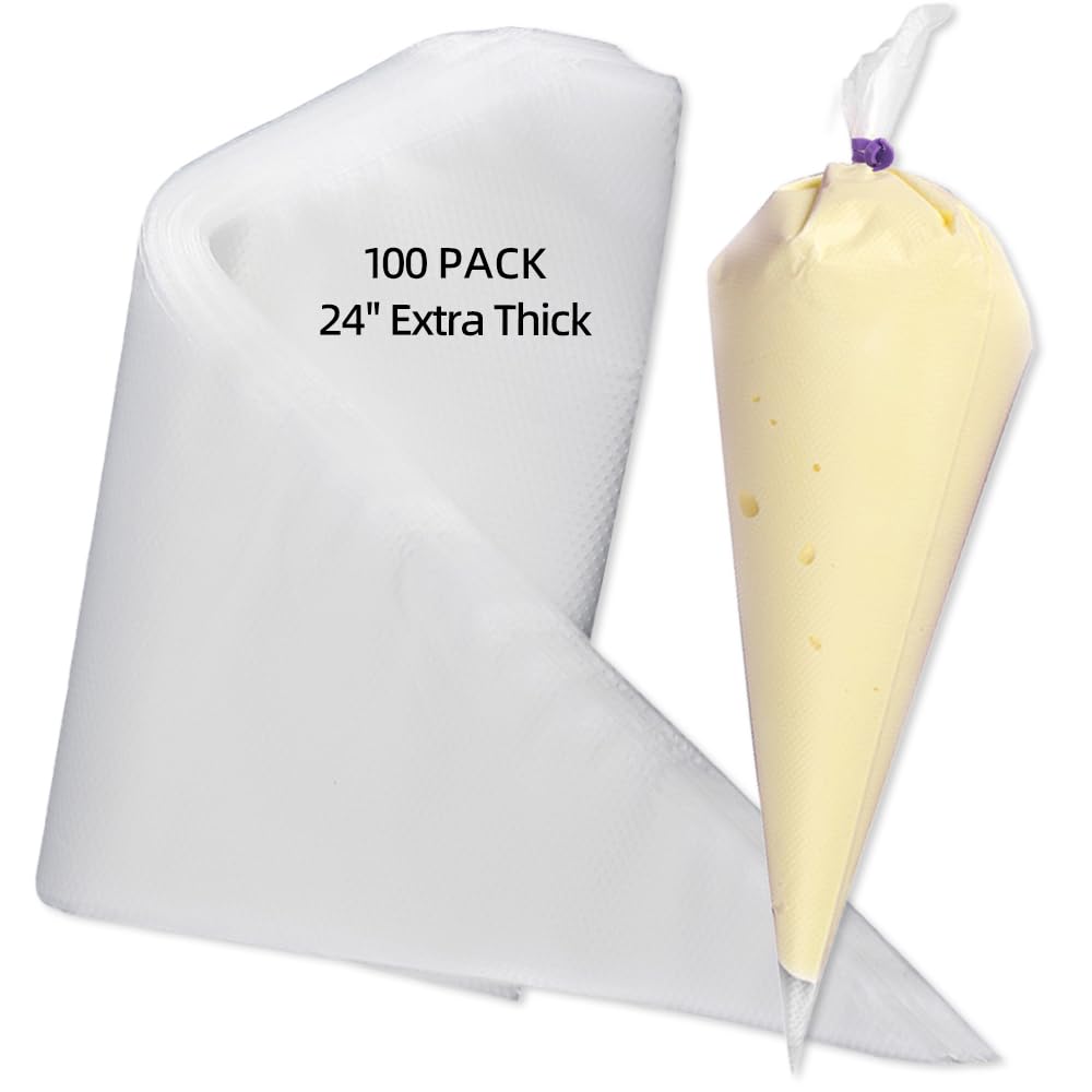 AOSHIDINGSHUO 24-inch piping bags with large capacity for frosting.