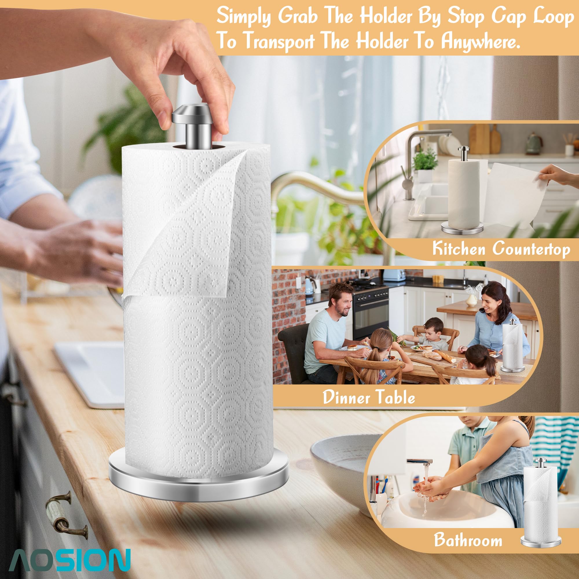 AOSION dual-function design holds spices or decor neatly