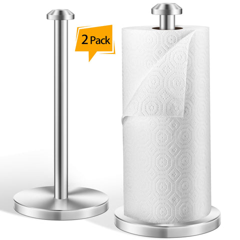 AOSION dual-pack paper towel stands on counter for mess-free meals