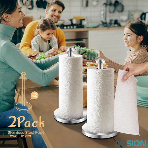 AOSION universal roll compatibility fits standard and jumbo rolls