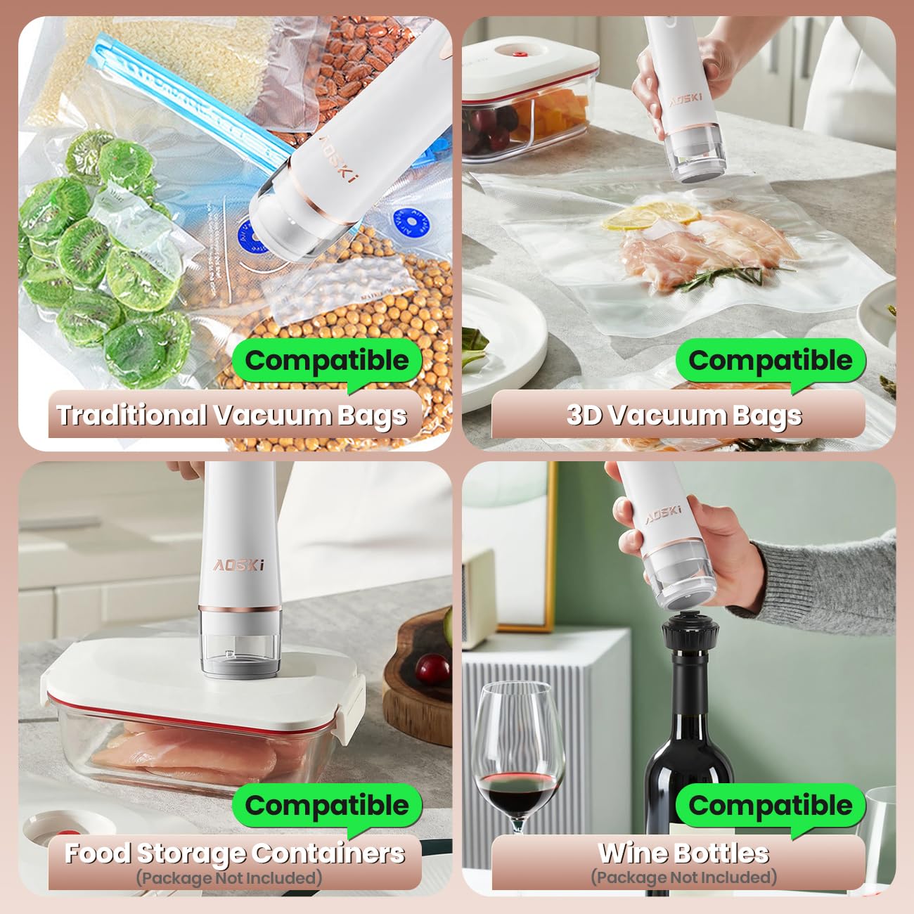 Gift-ready AOSKI vacuum sealer for busy home cooks.