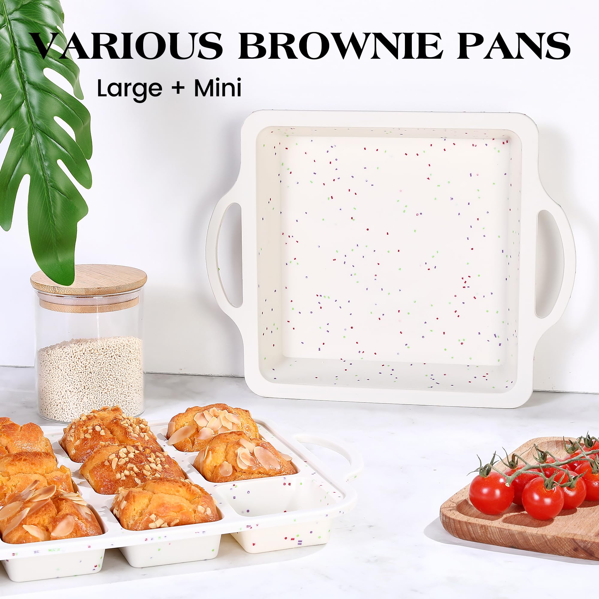AOTASO multi-function baking ideas: brownies, cupcakes, mini cakes and more.