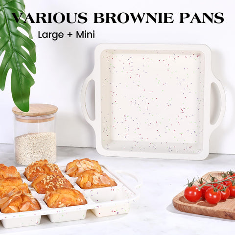 AOTASO multi-function baking ideas: brownies, cupcakes, mini cakes and more.