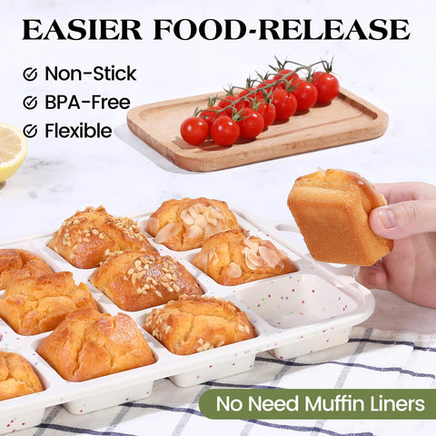 AOTASO silicone material detail, 100 percent food-grade silicone for safe, nonstick baking.