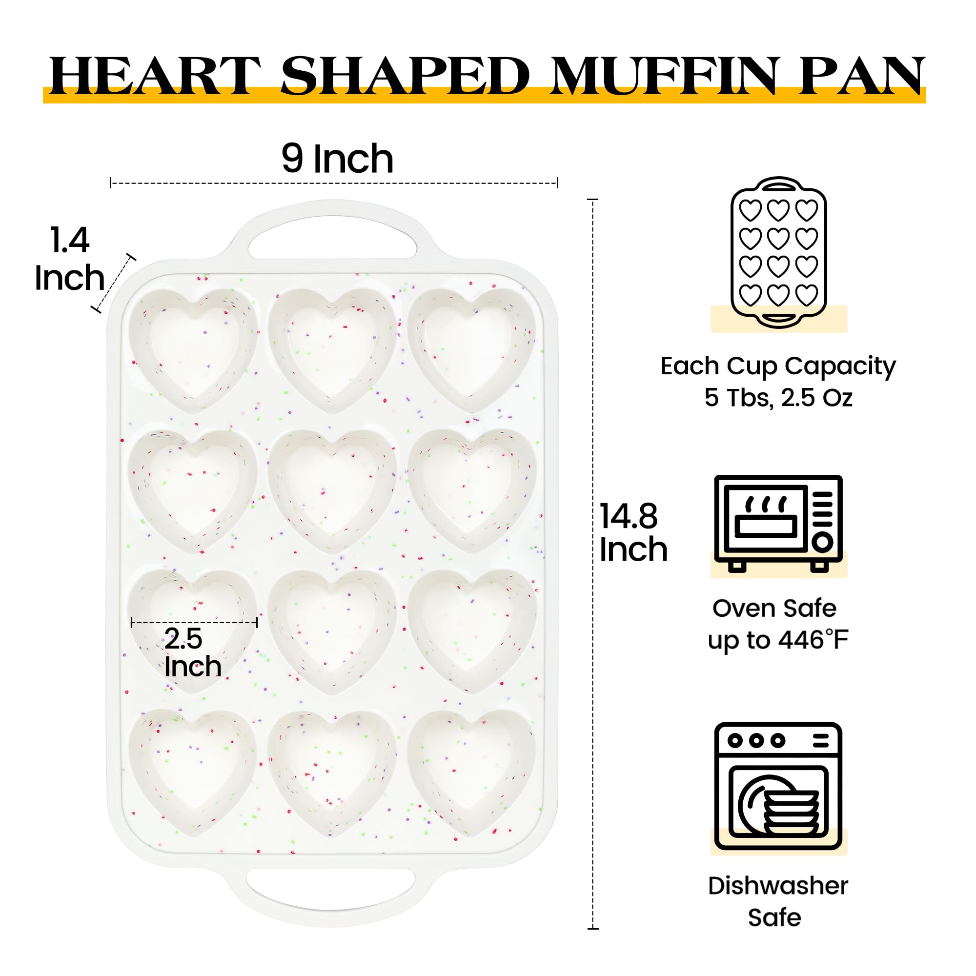 AOTASO muffin-pan on display with muffins shows versatile use-case possibilities.