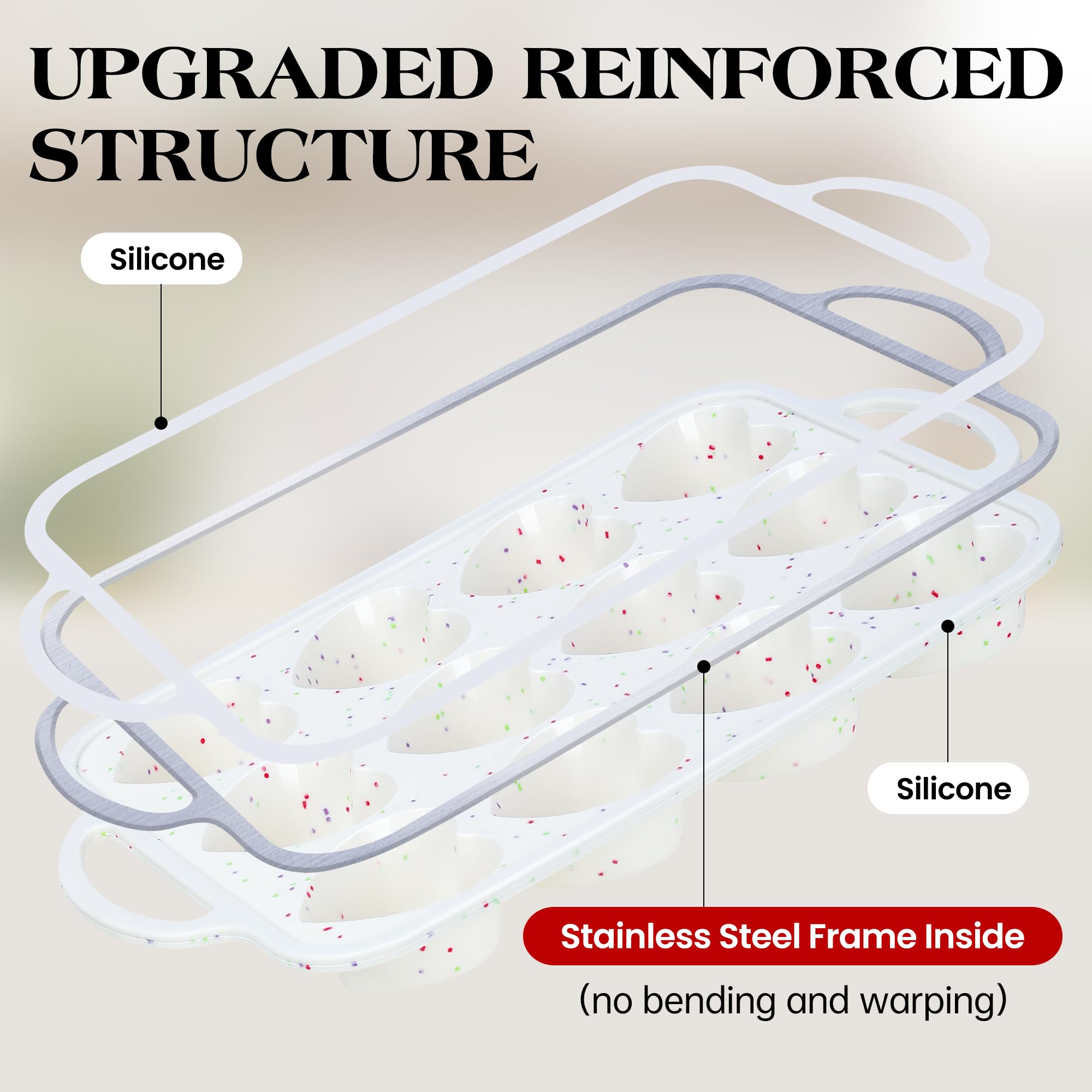 AOTASO reinforced-frame close-up highlights durable construction for steady batter molding.