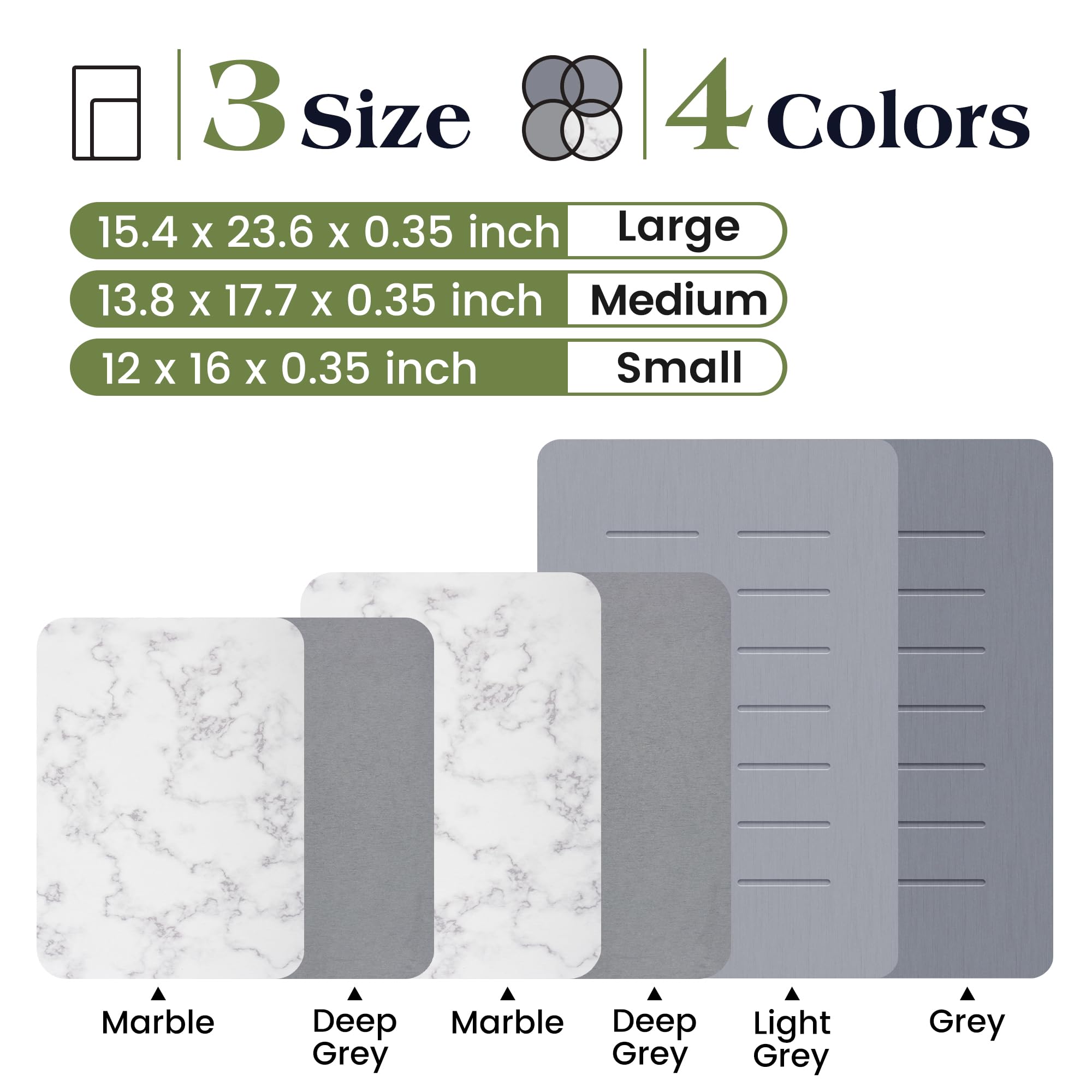 AOTASO drying mat texture detail highlights absorbent surface.