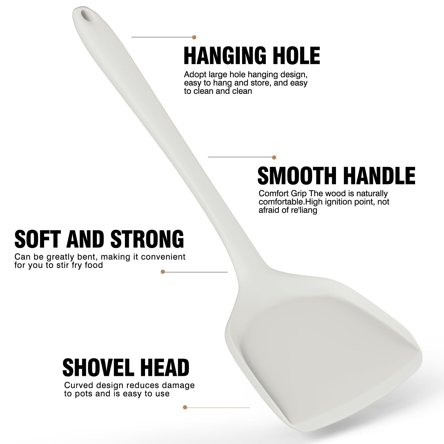 AOTHOD silicone pasta server lifting al dente servings