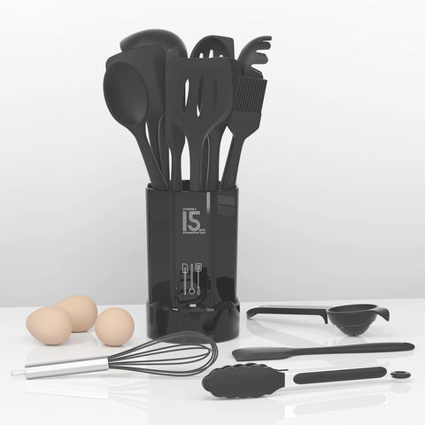 AOTHOD silicone turner gently flips food without scratching nonstick pans