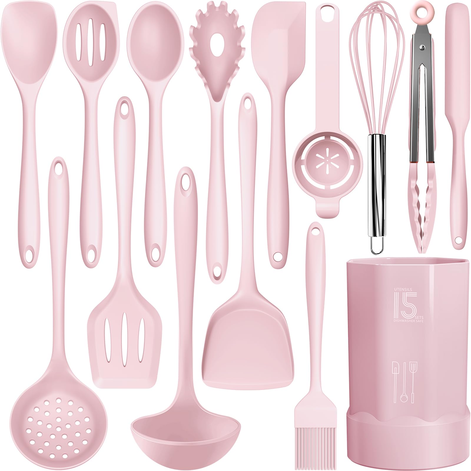 AOTHOD pink spatula, gentle on nonstick cookware and easy to flip