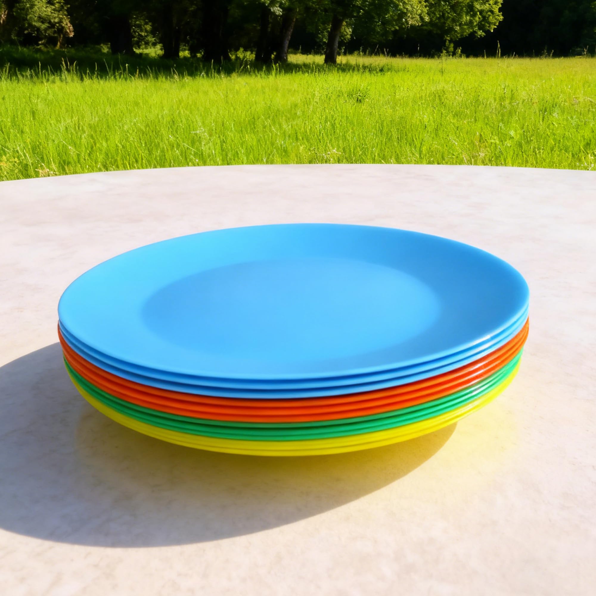 AOYITE microwave-safe plates ready for reheating leftovers.
