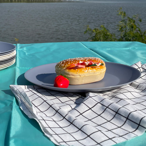 AOYITE unbreakable plates demonstrating durability for kids and outdoor use