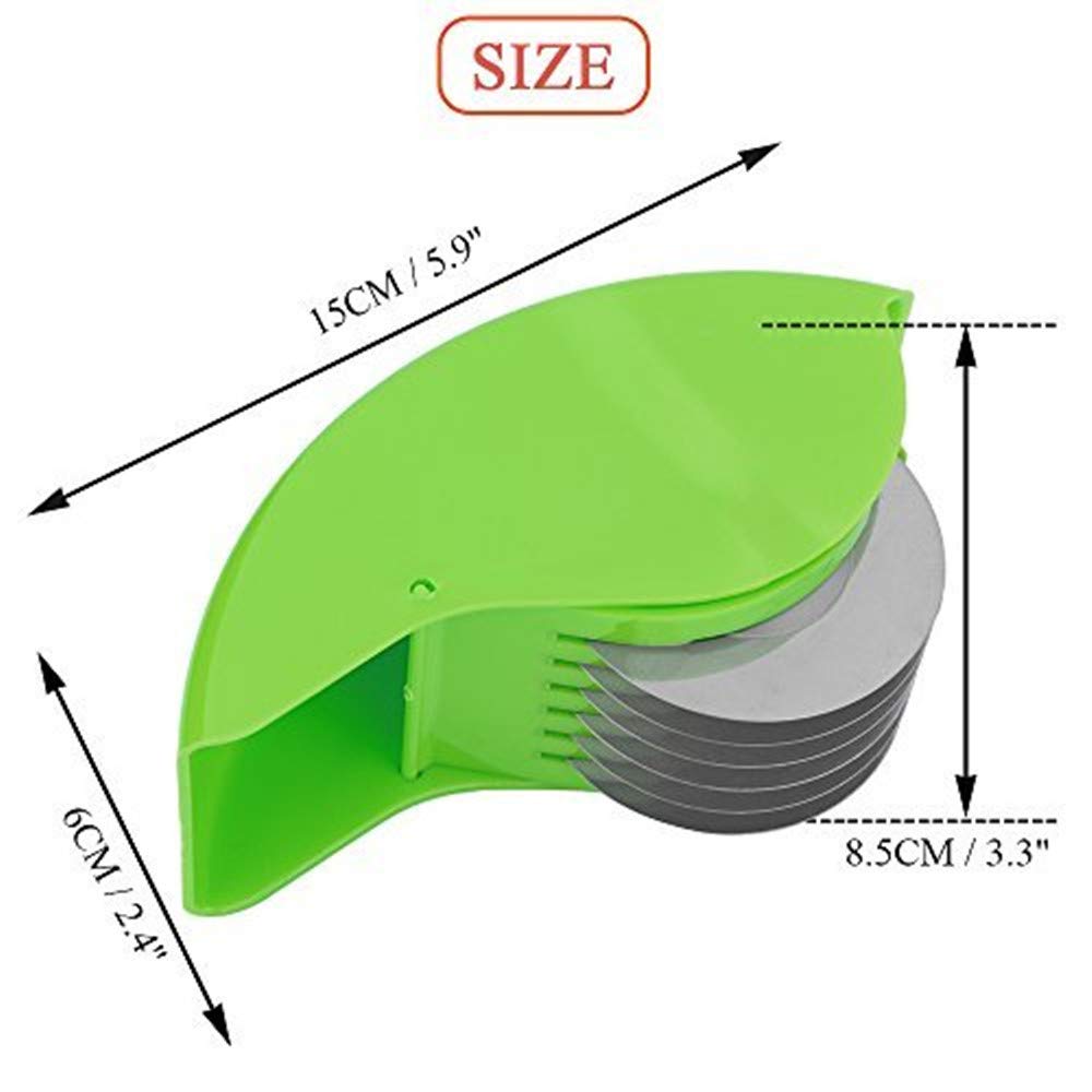 AOZBZ compact kitchen tool complements leafy greens and small vegetable chopping.