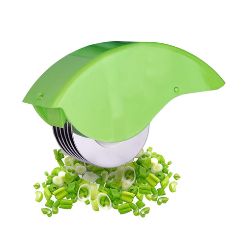 AOZBZ herb roller mincer in use, showcasing handheld efficiency for quick herb prep.
