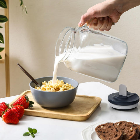 AOZITA seal pitcher with flip-latch lid prevents leaks