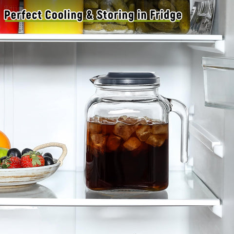 AOZITA seal pitcher wide mouth simplifies filling and cleaning