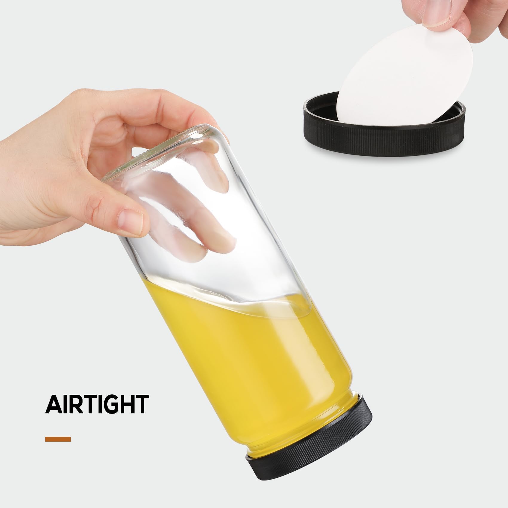 AOZITA airtight seal lids keep beverages fresh while traveling.