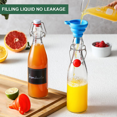 AOZITA airtight seal bottle ideal for fermentation and long-term storage.