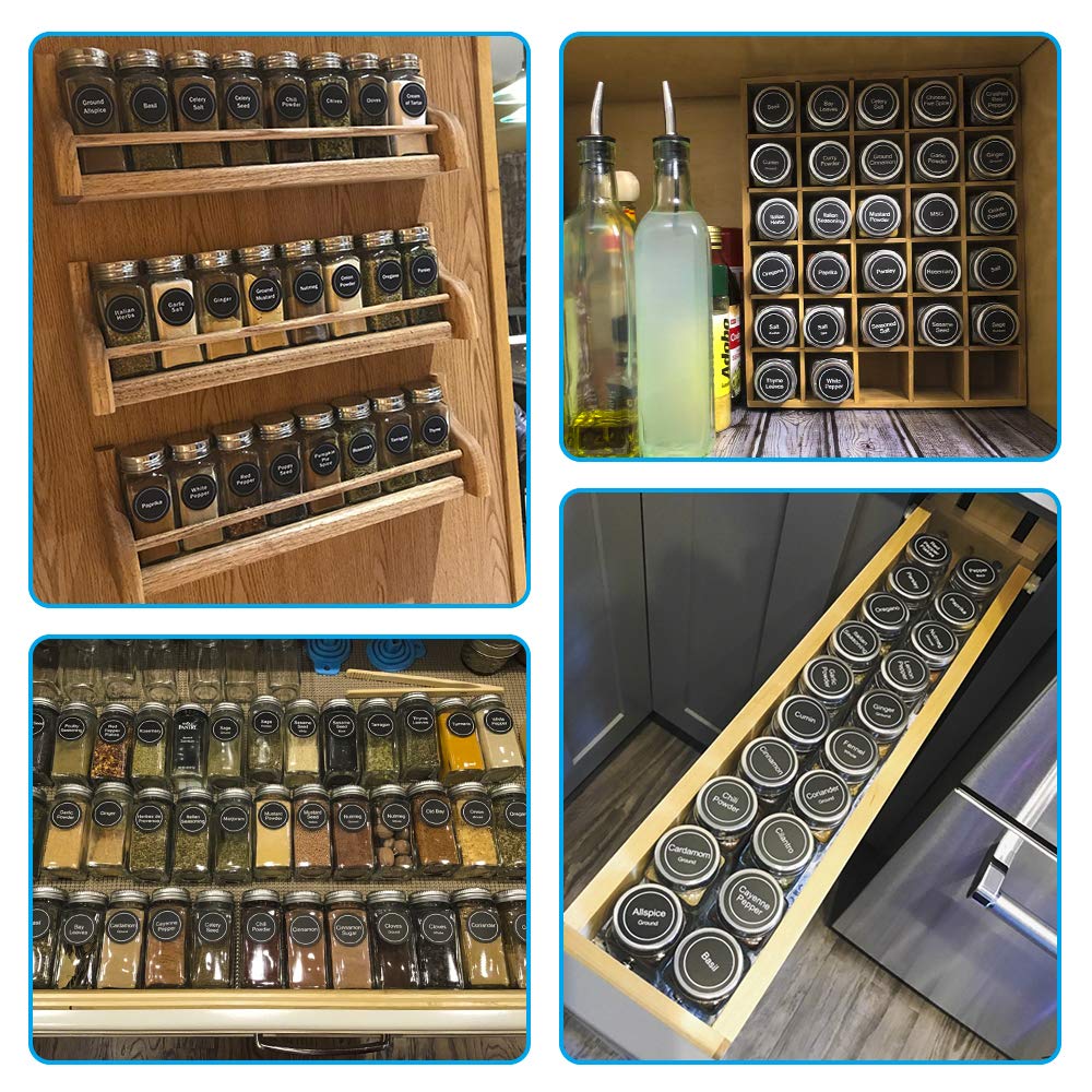 AOZITA chalkboard labels for customizable spice labeling