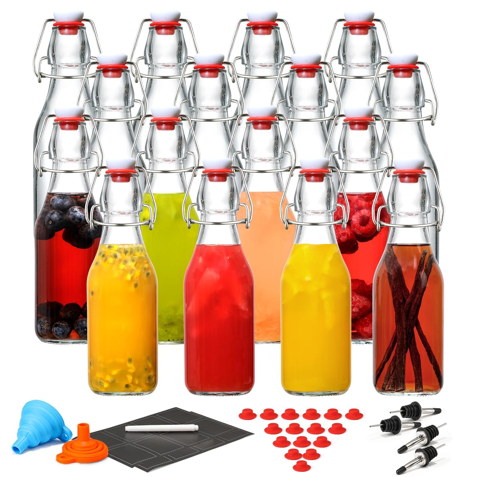 AOZITA dishwasher-safe glass bottles for easy cleaning.