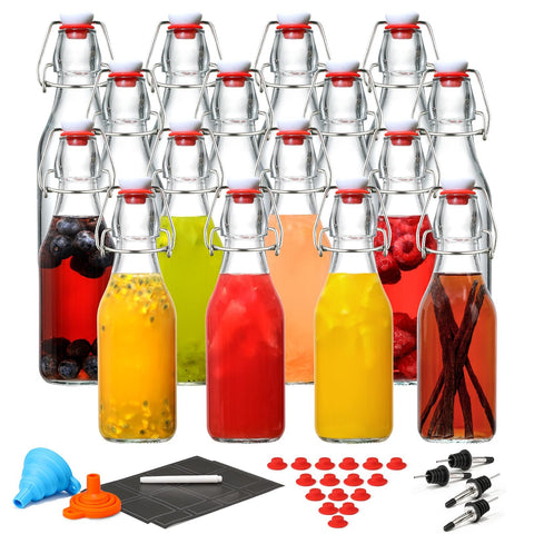 AOZITA dishwasher-safe glass bottles for easy cleaning.