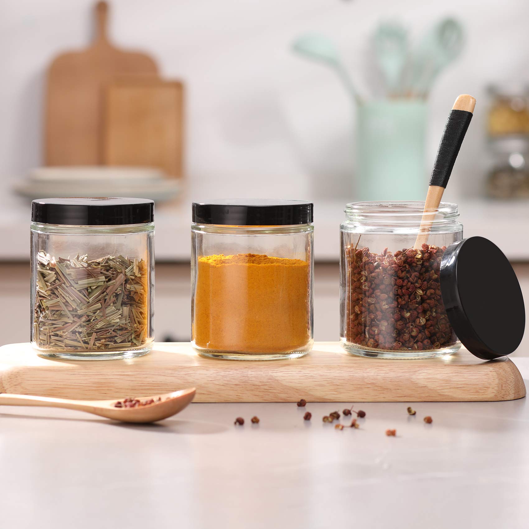 AOZITA dishwasher-safe glass jar for quick cleaning and reuse.