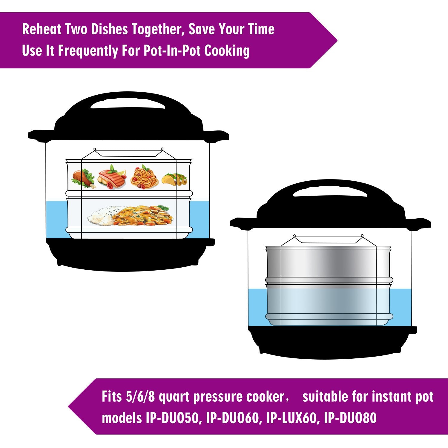 AOZITA dishwasher-safe insert pans simplify cleanup after quick meals