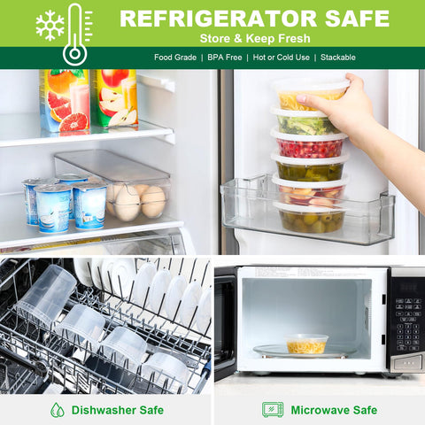 AOZITA dishwasher-safe-plastic-containers simplify cleanup after meals.