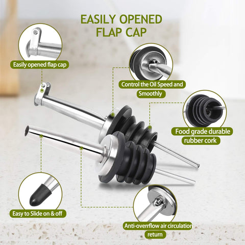 AOZITA dust-cap and flap-cap protect spouts and contents