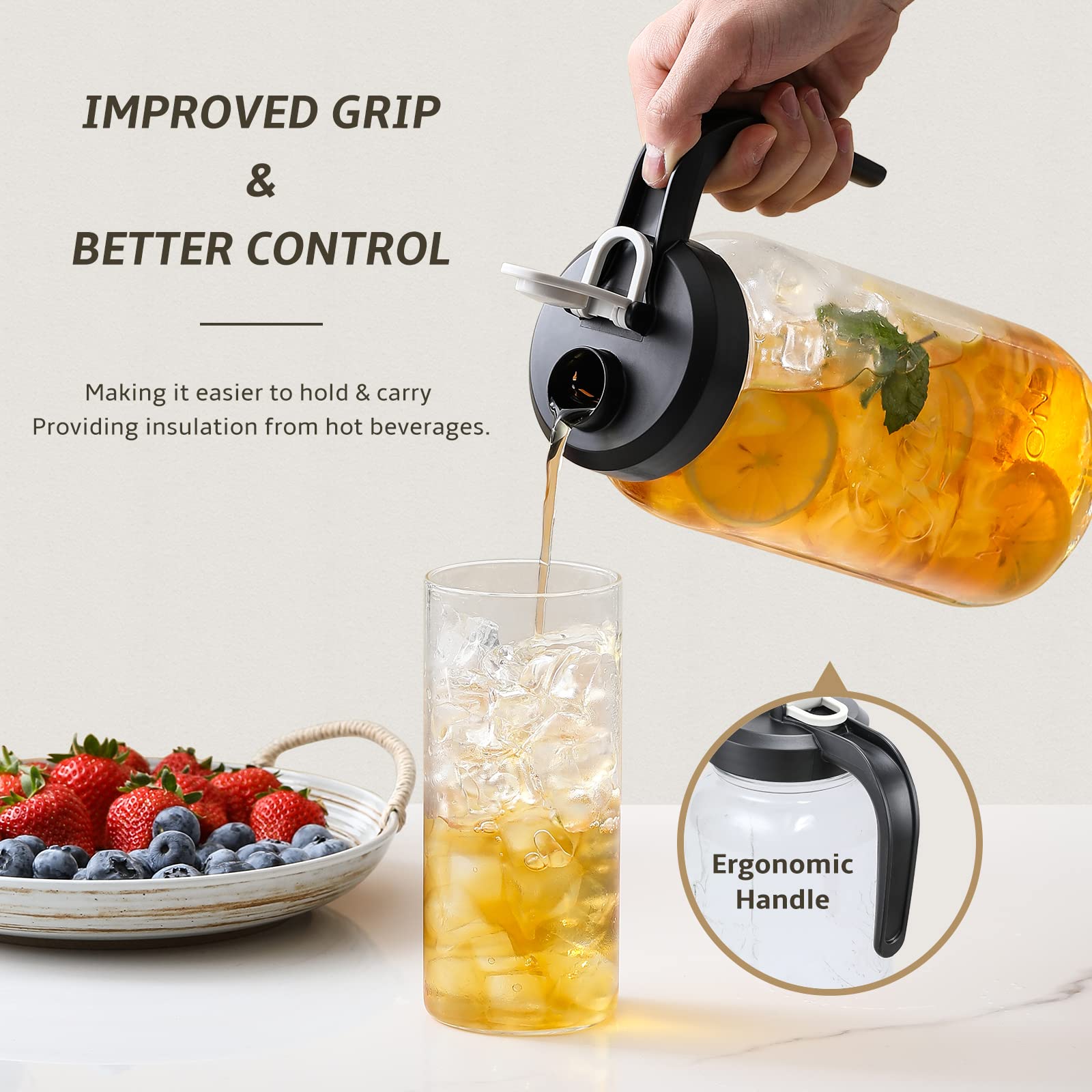 AOZITA flip-cap lid seals leaks and preserves beverage freshness