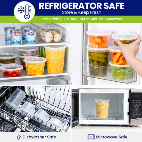 AOZITA freezer-safe container preserves leftovers in the freezer.