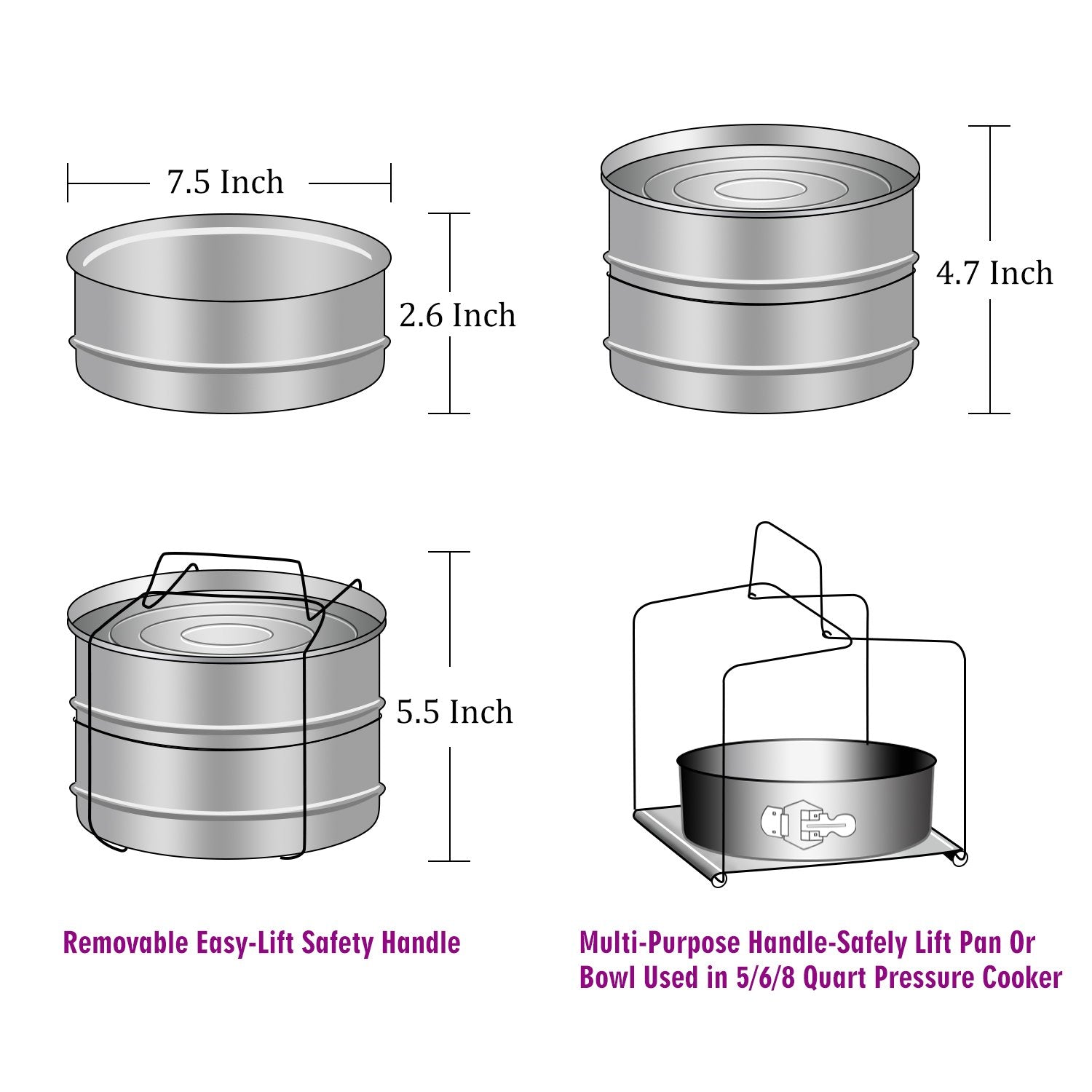 AOZITA lasagna and dessert pan for baking in a single pot