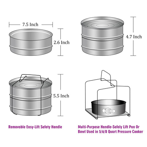 AOZITA lasagna and dessert pan for baking in a single pot