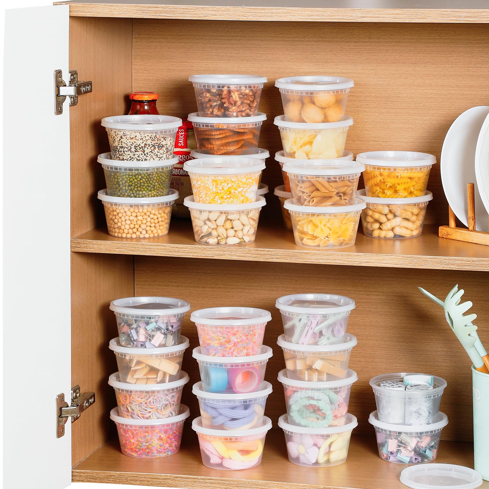AOZITA meal-prep storage essentials help organize soups and salads.