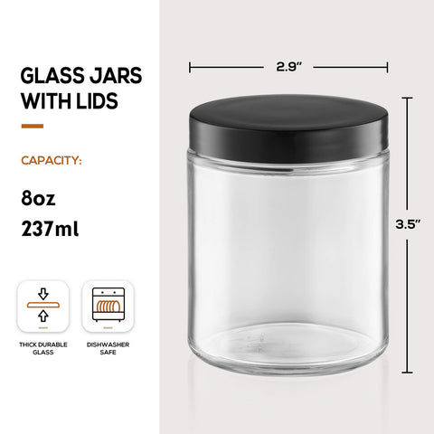 AOZITA metal lid for candle jars provides a sturdy airtight seal.