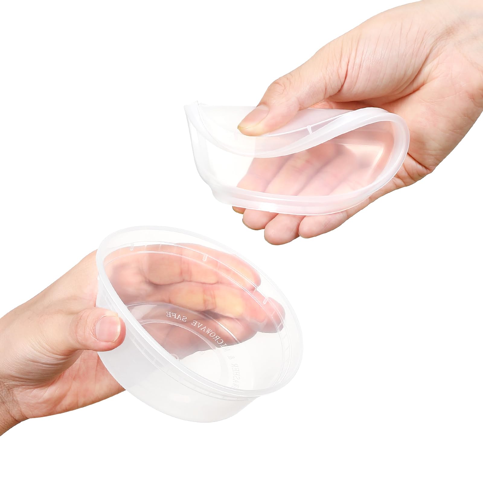 AOZITA microwave-safe-deli-containers allow quick reheating of meals.