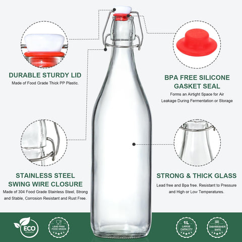 AOZITA replacement silicone seals keep liquids secure during storage.