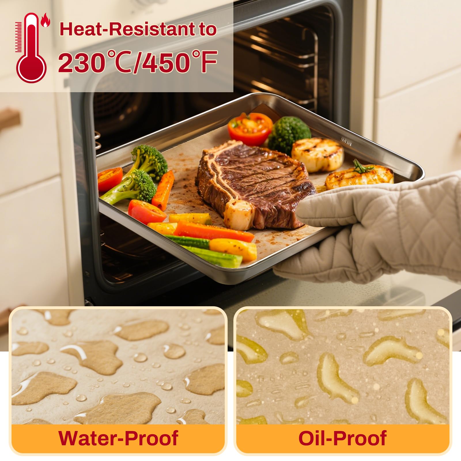 AOZITA parchment for sous vide and heat presses supports precise cooking.