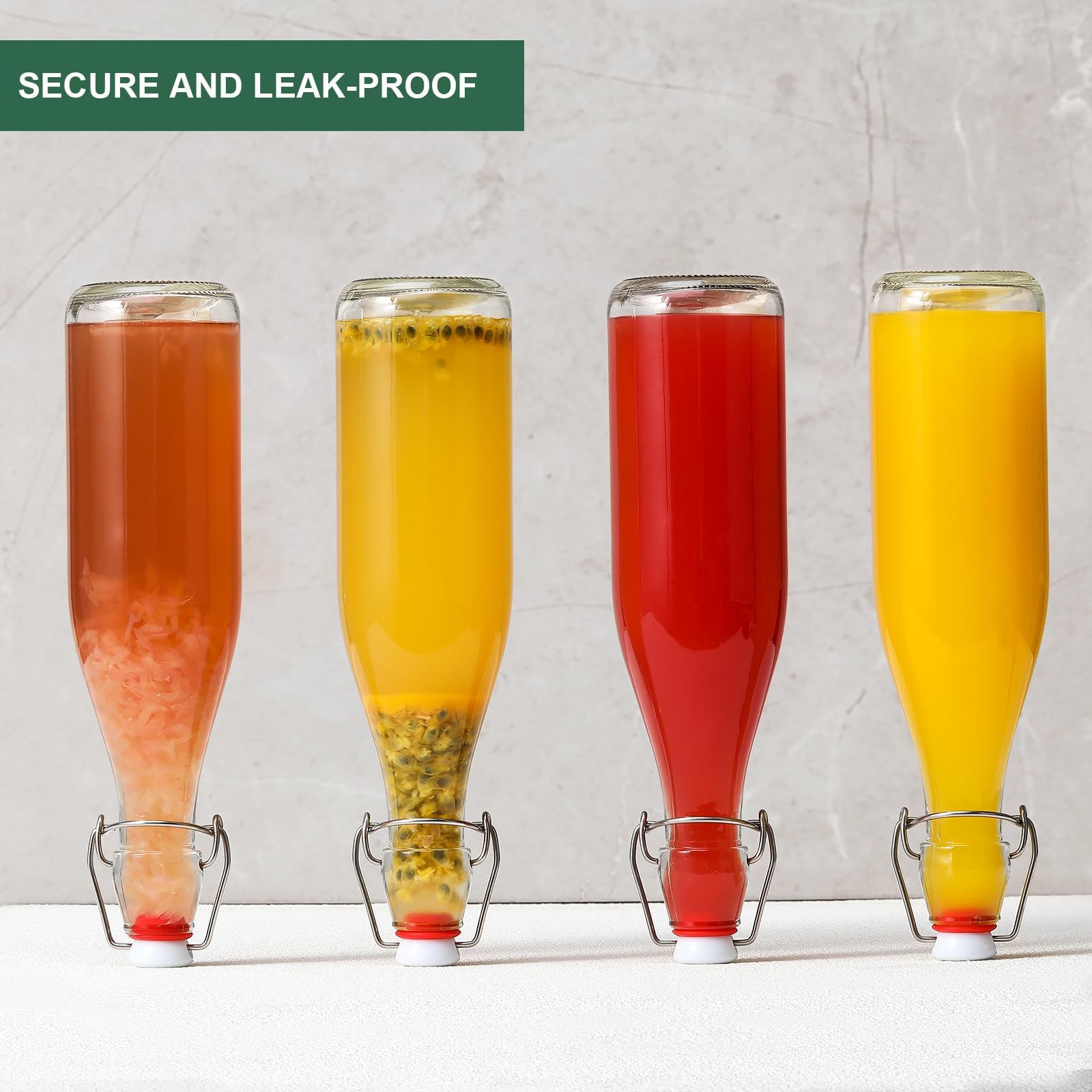 AOZITA vanilla extract bottle storage shows clear glass preserving flavor.
