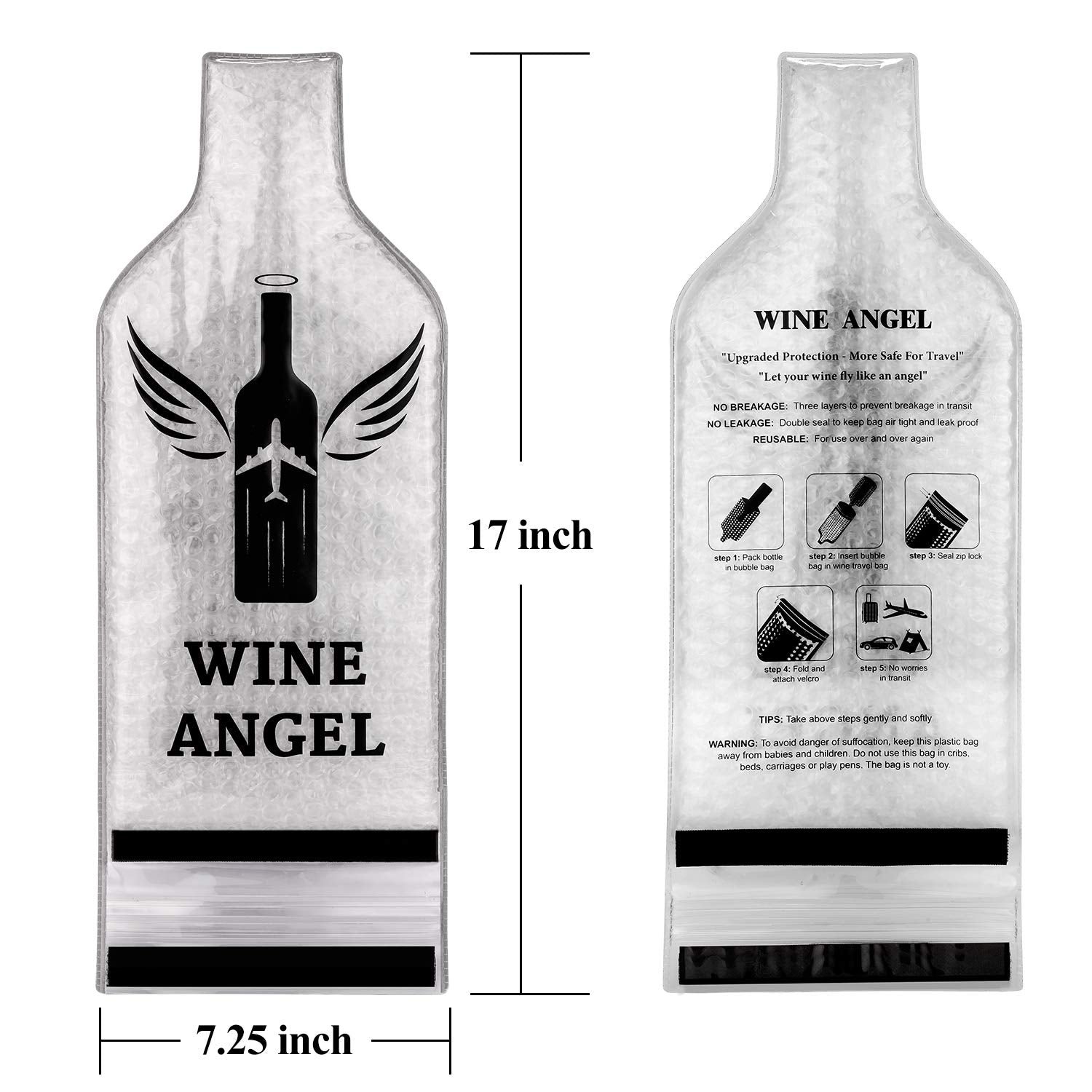 AOZITA travel bottle sleeve ideal for fragile bottles.
