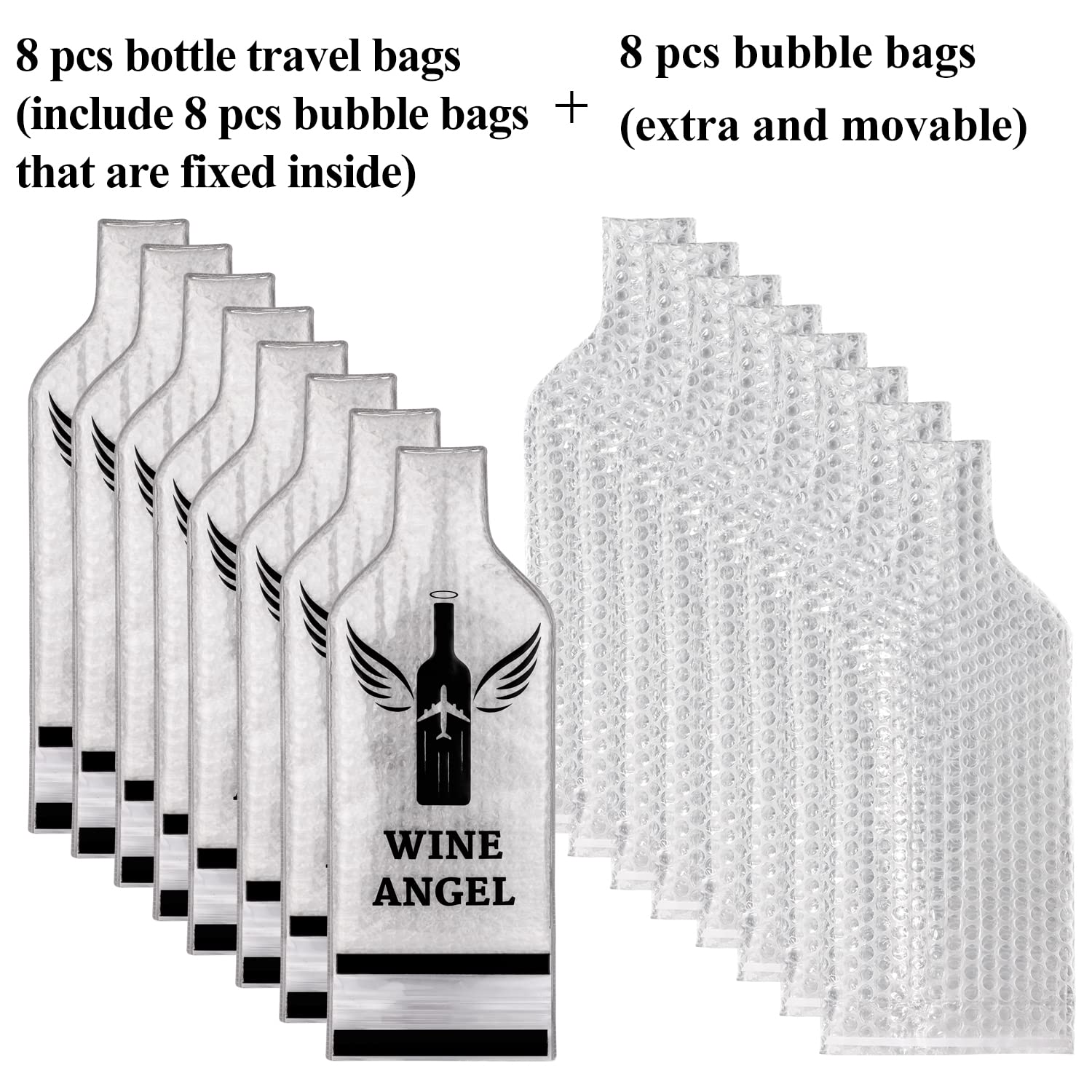 AOZITA PVC exterior shields bottles from impacts.