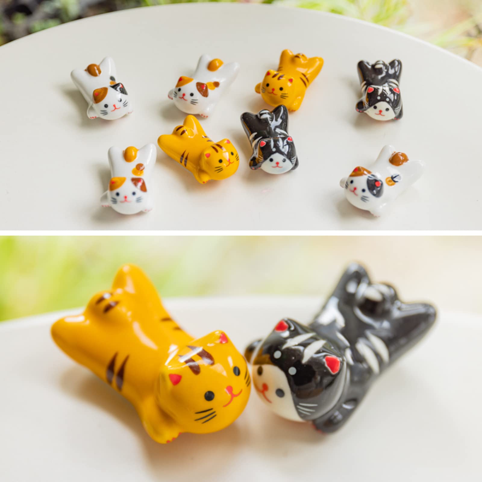 AP ARTSPER decorative chopstick rests protect surfaces and prevent rolling.