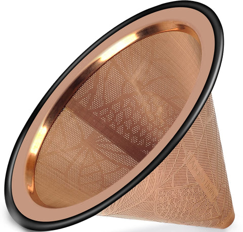 Apace Living chemex-compatible filter showcases clean, rich coffee with easy cleanup.