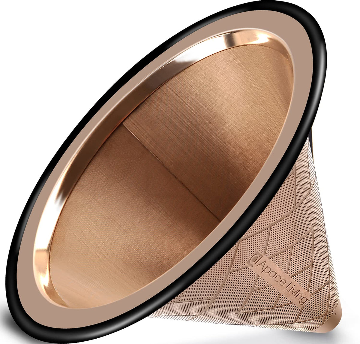 Apace Living wide metal-base coffee dripper for stable pour over brewing