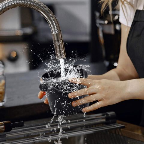 Apexstone mini knock box design is easy to clean and dishwasher safe.