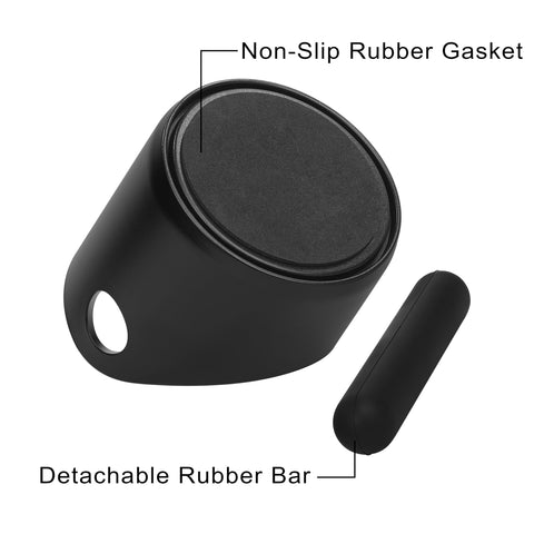 Apexstone small coffee knock box shows 4x4 inch diameter compatible with most machines.